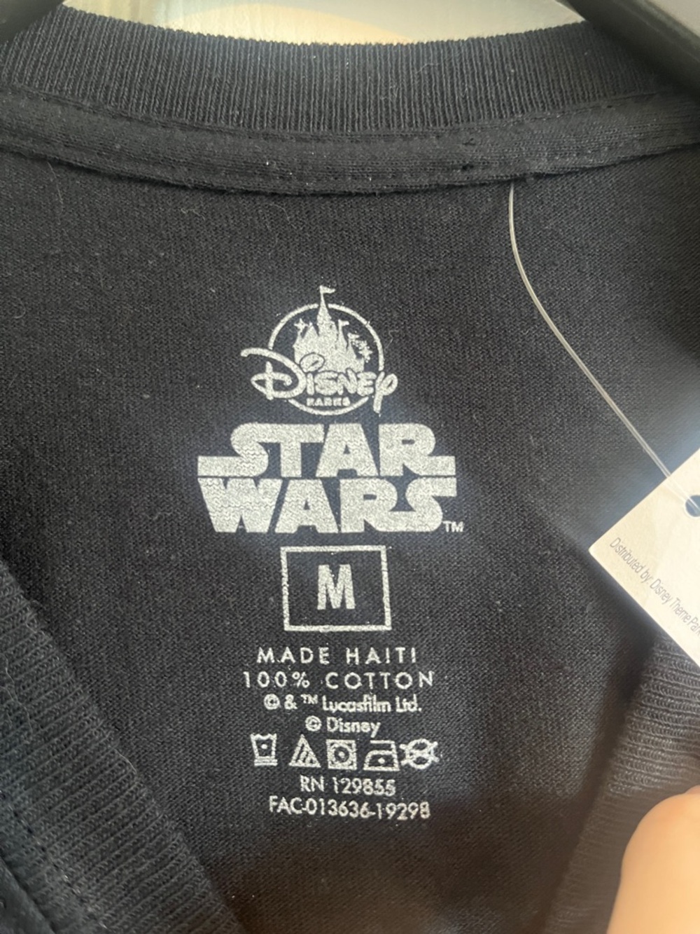 Disney 100% Cotton Black Star Wars Graphic Tee - Picture 2 of 6